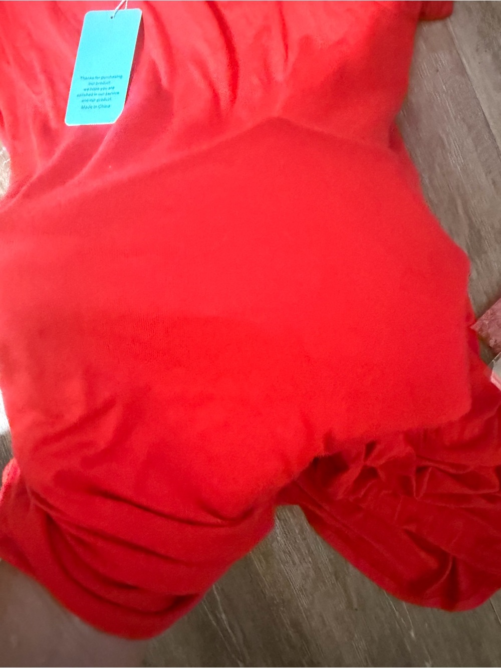 Bright Red Short Sleeve T-Shirt Dress - Picture 9 of 9